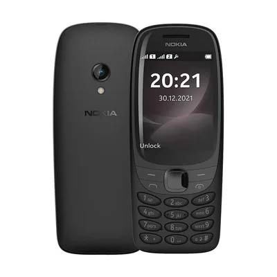 Nokia 6310 2021 Dual SIM Mobile with Buttons (Greek Menu) Black