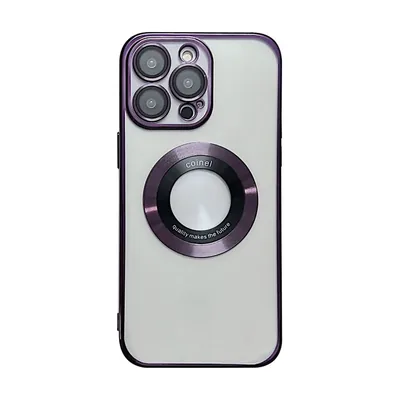 IPhone 15 Pro MagSafe Electroplating TPU Phone Case Purple