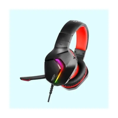 Neox HP500 RGB Wired Gaming Headphone with Foldable Microphone | 50MM Huge Driver | RGB LED | RED