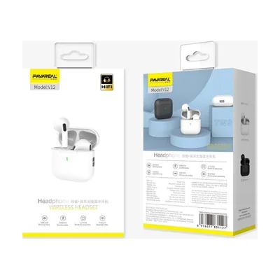Pavareal V12 TWS Smart Touch V5.1 Bluetooth Wireless Headset