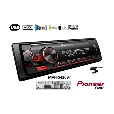 Pioneer MVH-S420BT Ηχοσύστημα Αυτοκινήτου Universal 1DIN (Bluetooth/USB/AUX) με Αποσπώμενη Πρόσοψη