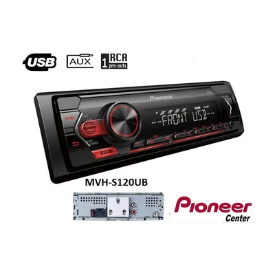 Pioneer MVH-S120UB Radio USB AUX 4X50W ΚΟΚΚΙΝΟ Radio USB ( ΧΩΡΙΣ CD )