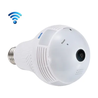 Escam QP136 Light Bulb 360 Degrees VR Panoramic 1.3MP Wi-Fi