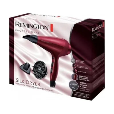 Remington Hair Dryer Professional Silk 2400W With Diffuser Red