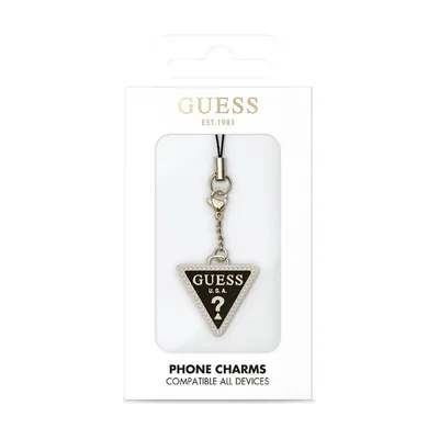 Guess Universal Wrist Chain Diamond Charm Black