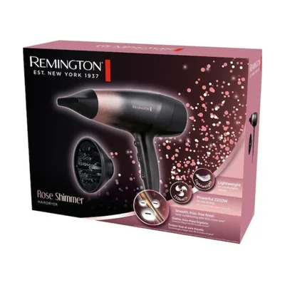 Remington Hair Dryer Rose Shimmer Ionic 2200W D5305