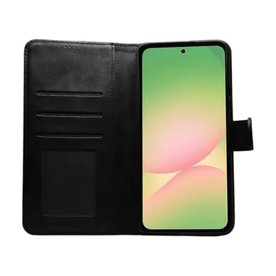 Samsung Galaxy A27 A37 A36 A56 Book Case Black